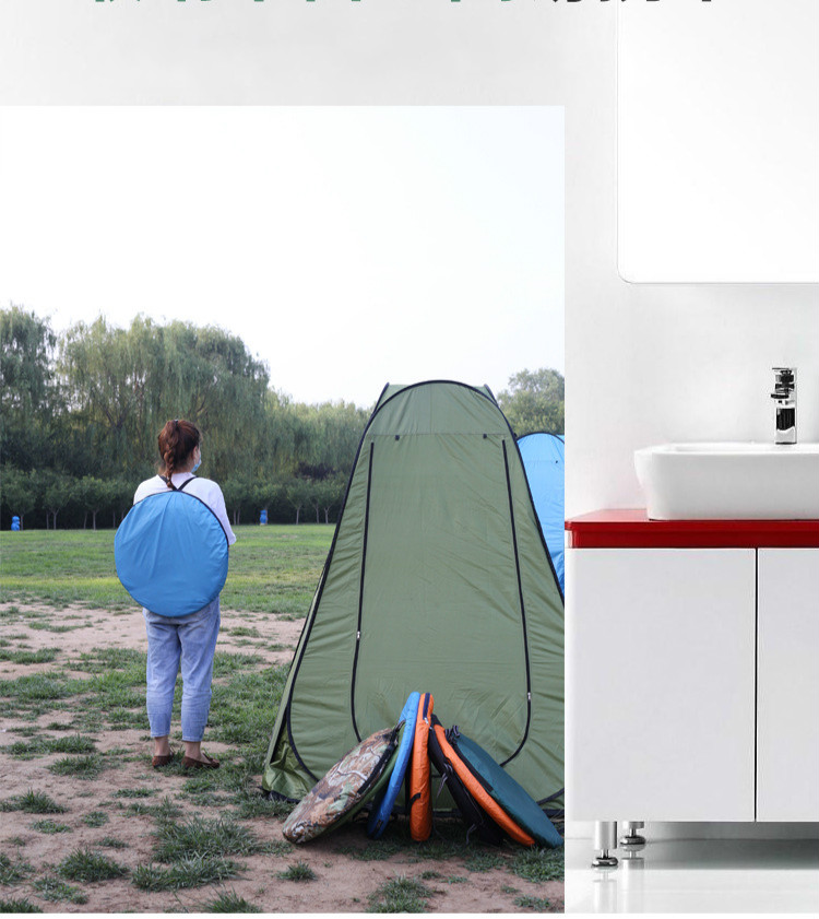 Cheap Goat Tents Bathing Tent Camping Shower Tent Changing Tent Warm Thickening Changing Tent Simple Bathing Cover Toilet Outdoor Tents 